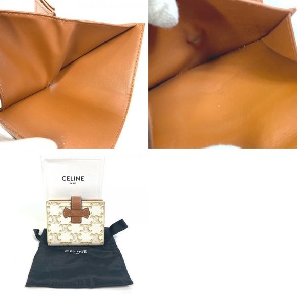 Authentic CELINE Macadam Triomphe Wallet Folded wallet PVC/Leather - Picture 12 of 12